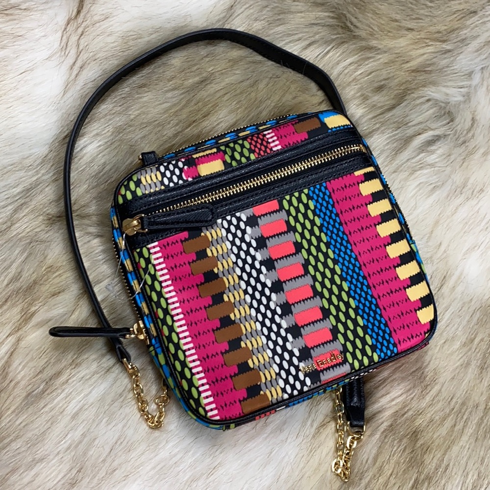 Vera Bradley Abstract Print Square Crossbody Bag NWOT